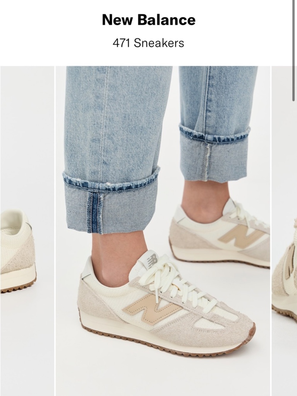 NIB • New Balance 471 sneakers in Beige/Brown - women’s size 7